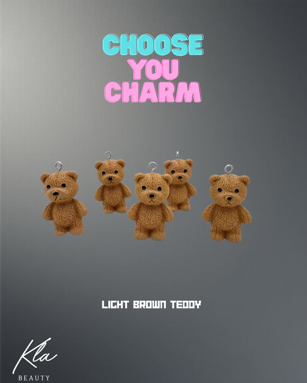 LIGHT BROWN TEDDY CHARM