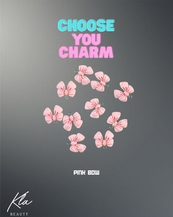 PINK BOW CHARM