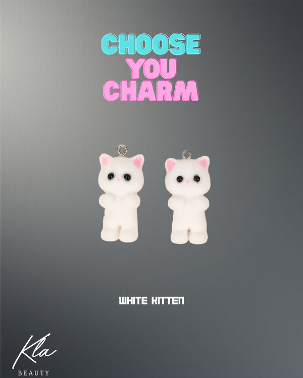 WHITE KITTEN CHARM