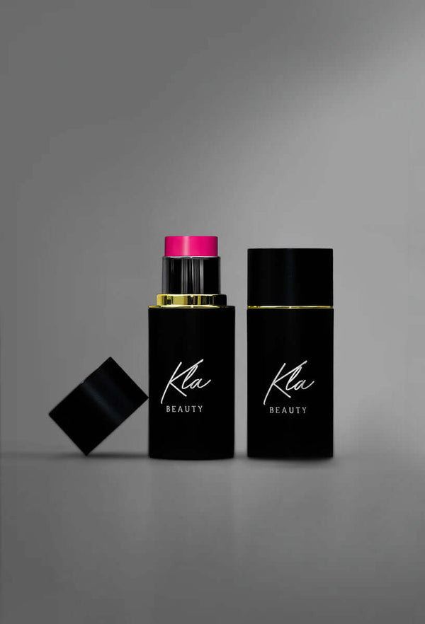 KLA Beauty Sweet Cheeks Blush Stick in Deep Pink - Cruelty-Free, Vegan, Paraben-Free Creamy Blusher for a Bold, Rich Glow